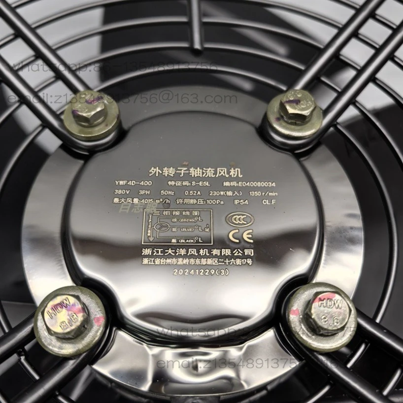 Special promotion, outer rotor axial flow fan YWF4DE300/350/400/500 cold storage cooling fan, suction
Special promotion, outer rotor axial flow fan YWF4DE300/350/400/500 cold storage cooling fan, suction