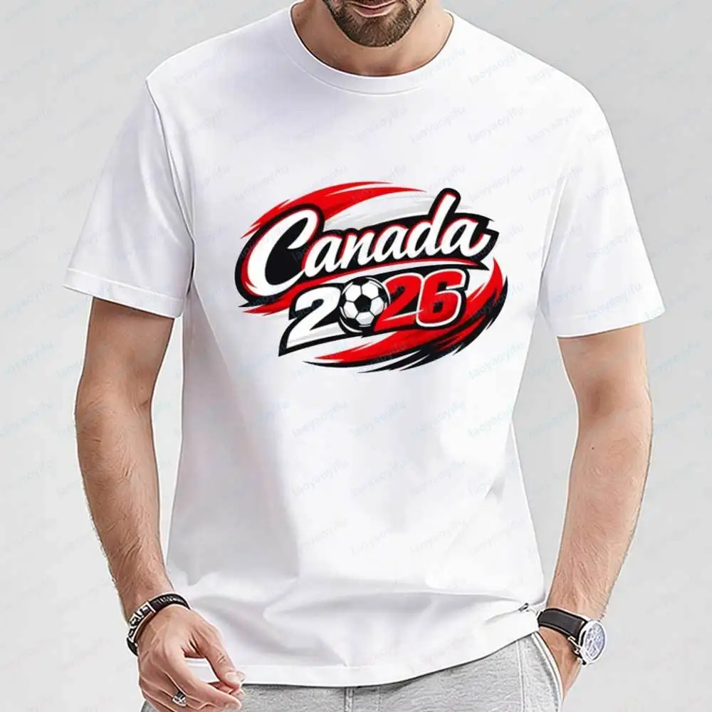 Men's 2026 Soccer Canada Graphic T-shirt Casual Cotton Short Sleeve Football Tee Summer Fashion Streetwear Tops Mens T Shirts
Men's 2026 Soccer Canada Graphic T-shirt Casual Cotton Short Sleeve Football Tee Summer Fashion Streetwear Tops Mens T Shirts