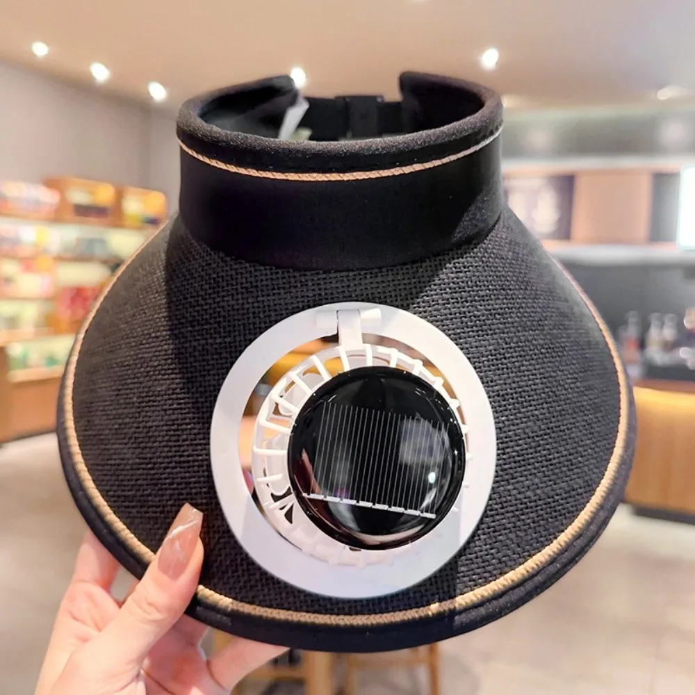 New Straw Cooling Fan Sun Hat Empty Top Breathable Wide Brim Sun Hat Solar/USB Powered UV Protection Anti-UV Sun Hat Beach
New Straw Cooling Fan Sun Hat Empty Top Breathable Wide Brim Sun Hat Solar/USB Powered UV Protection Anti-UV Sun Hat Beach