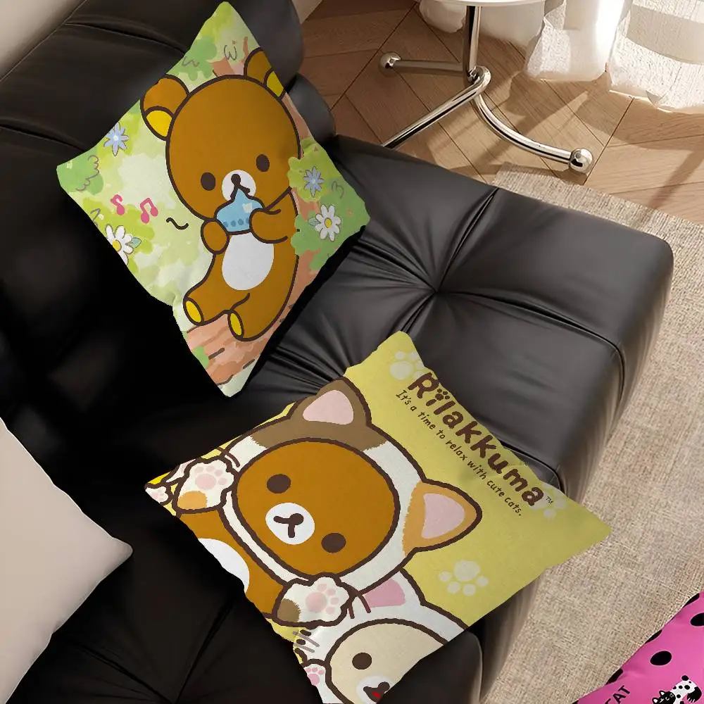 R-Rilakkuma Cartoon Anime Pillow Cover For Bedroom Room And Living Room Sofa Decorative Cushion Cover
R-Rilakkuma Cartoon Anime Pillow Cover For Bedroom Room And Living Room Sofa Decorative Cushion Cover