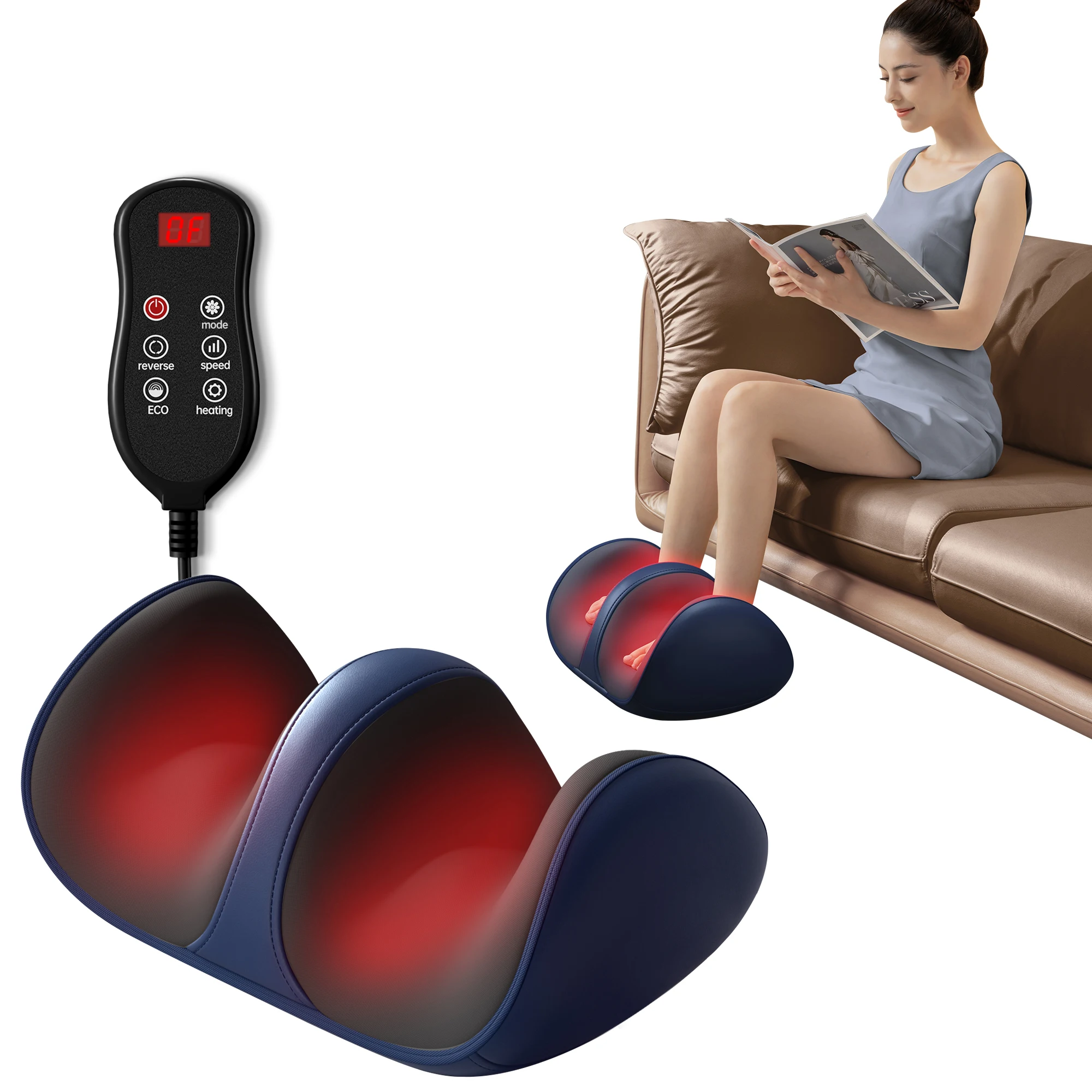 3D Shiatsu Foot Massager for Circulation Relax Foot Massager Machine with Deep-Kneading &Heat Help for Calf mother's day gifts
3D Shiatsu Foot Massager for Circulation Relax Foot Massager Machine with Deep-Kneading &Heat Help for Calf mother's day gifts
