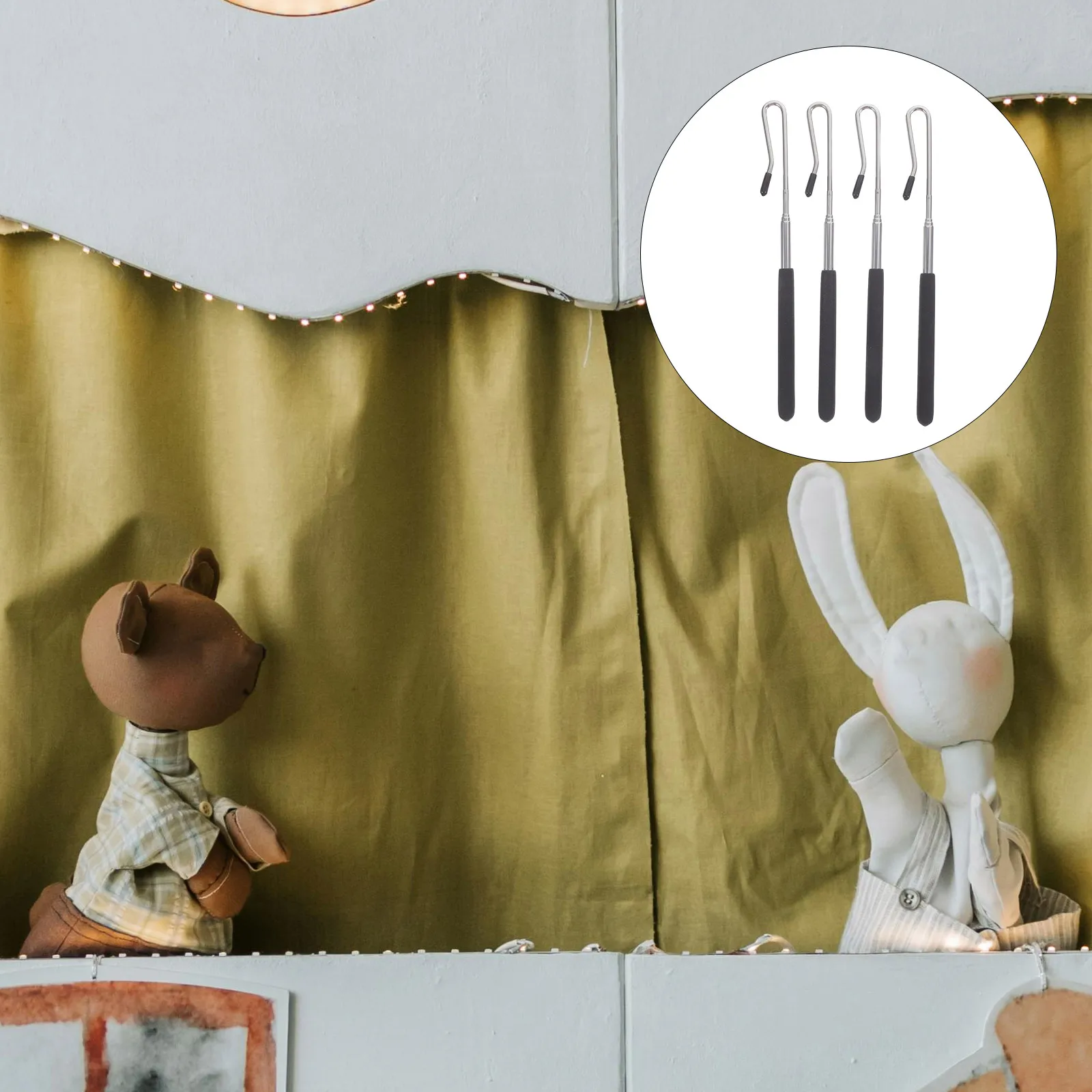 4 Pcs Puppet Control Rod Stick Accessories Hand Arm Manipulation Rods Plastic Child
4 Pcs Puppet Control Rod Stick Accessories Hand Arm Manipulation Rods Plastic Child