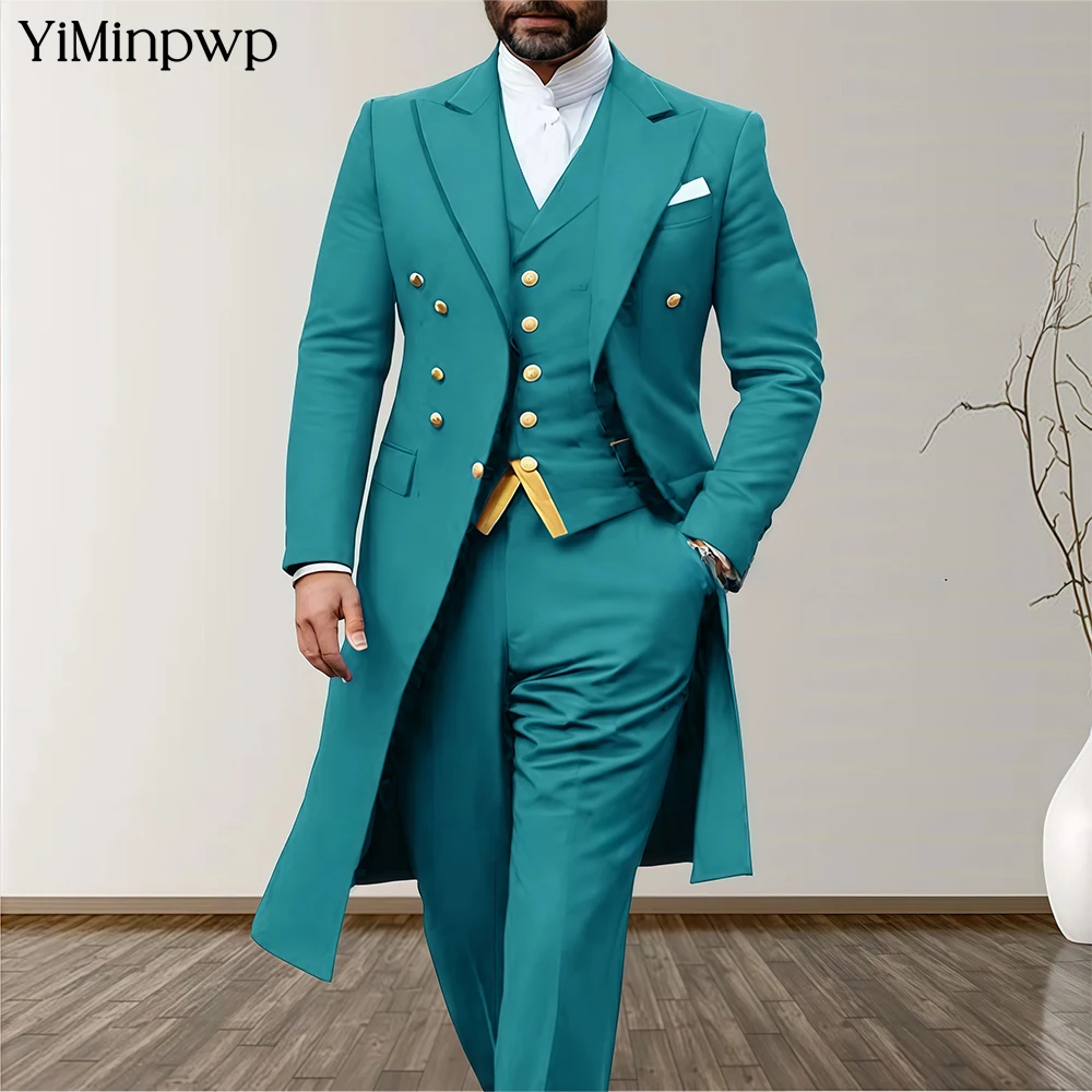 YiMinpwp White Wedding Groom Men Suits 3 Piece Long Blazer Vest Pants Satin One Button Tuxedo Formal Work Wear Prom XS-5XL
YiMinpwp White Wedding Groom Men Suits 3 Piece Long Blazer Vest Pants Satin One Button Tuxedo Formal Work Wear Prom XS-5XL