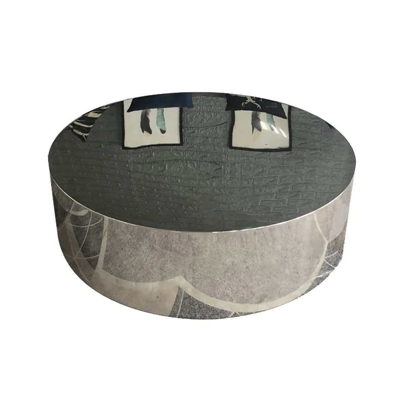 Hall round silver mirror coffee table modern light luxury simple stainless steel small tea table commercial display stand
Hall round silver mirror coffee table modern light luxury simple stainless steel small tea table commercial display stand