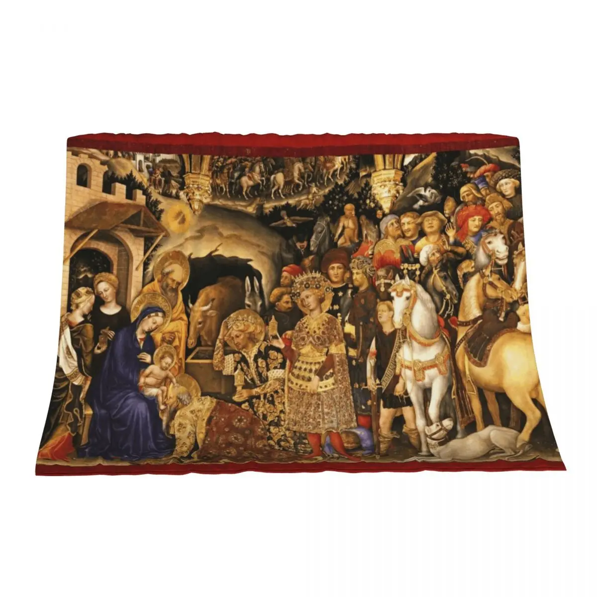 ADORATION OF MAGI Nativity by Gentile Da Fabriano Throw Blanket Kid'S Plush Luxury Throw Blankets
ADORATION OF MAGI Nativity by Gentile Da Fabriano Throw Blanket Kid'S Plush Luxury Throw Blankets