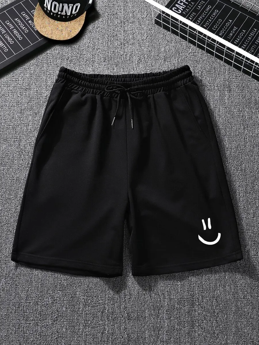 Manfinity Homme Loose Men's Expression Print Drawstring Waist Shorts
Manfinity Homme Loose Men's Expression Print Drawstring Waist Shorts