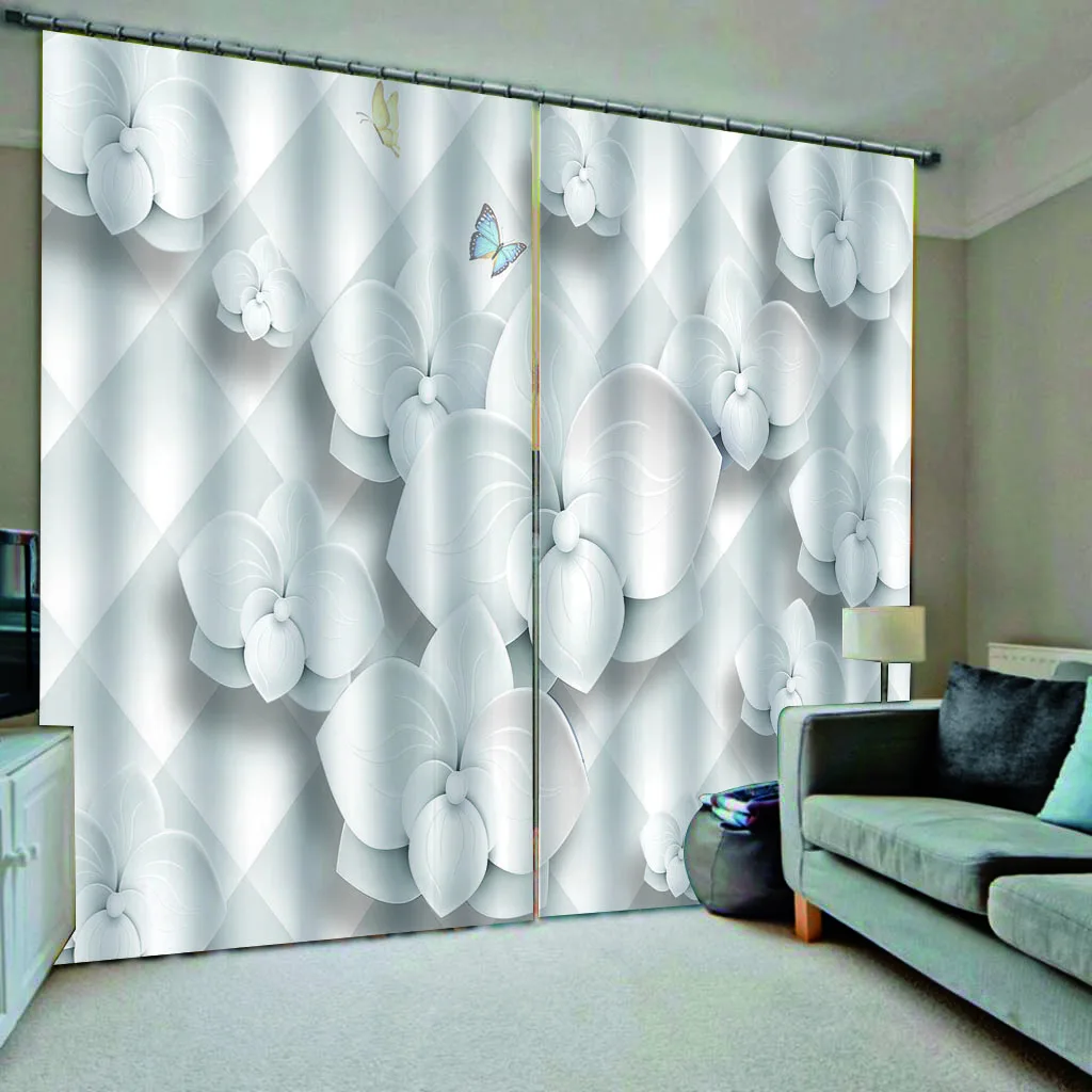 White flower curtains 3d stereoscopic curtains 3D Curtain Luxury Blackout Window Curtain Living Room
White flower curtains 3d stereoscopic curtains 3D Curtain Luxury Blackout Window Curtain Living Room