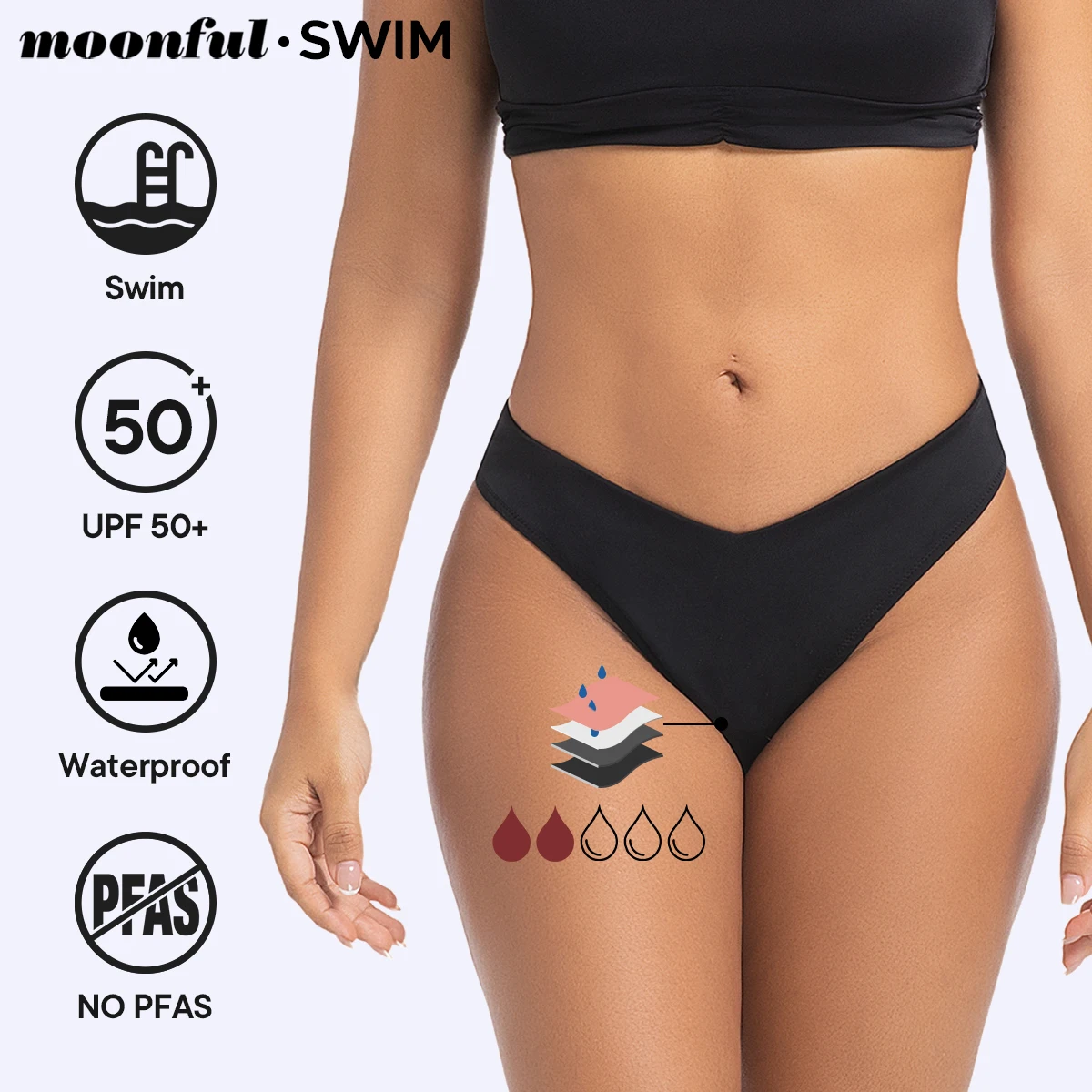 Menstrual Swimsuit Girl V-Cut Bikini Menstrual Absorbent Summer Beachwear Bathing Period Swimwear for Menstruation Panties Women
Menstrual Swimsuit Girl V-Cut Bikini Menstrual Absorbent Summer Beachwear Bathing Period Swimwear for Menstruation Panties Women