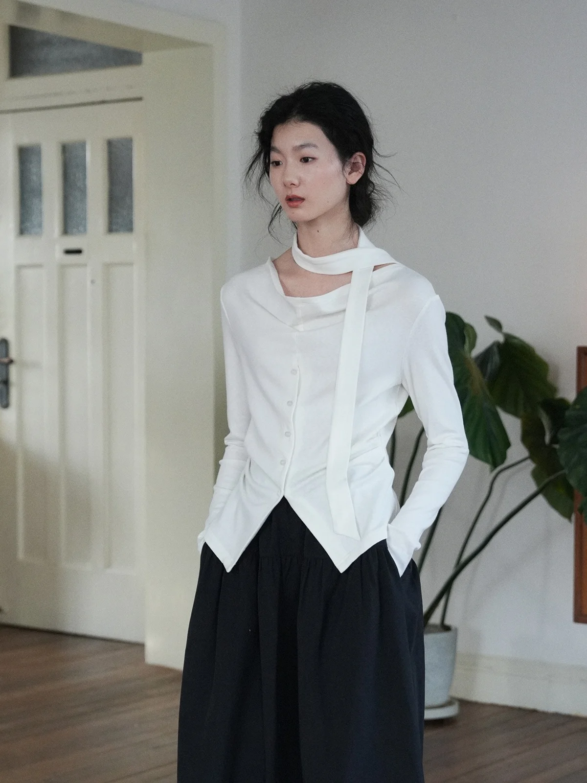 Dailycloset Milk Pudding Beige Knitted Base Scarf Women's Spring Gentle Sle Slim Fit T-irt Cotton Polyester Blend Long Sl...
Dailycloset Milk Pudding Beige Knitted Base Scarf Women's Spring Gentle Sle Slim Fit T-irt Cotton Polyester Blend Long Sl...