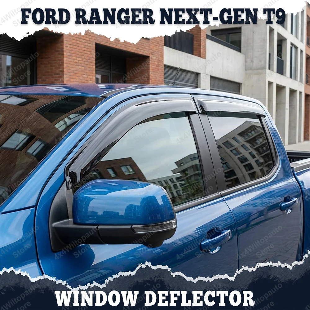 Weather Shield Sun Rain Guards For Ford Ranger Next Gen T9 Wildtrak Raptor 2023+Window Deflector Window Visor Car Accessories
Weather Shield Sun Rain Guards For Ford Ranger Next Gen T9 Wildtrak Raptor 2023+Window Deflector Window Visor Car Accessories