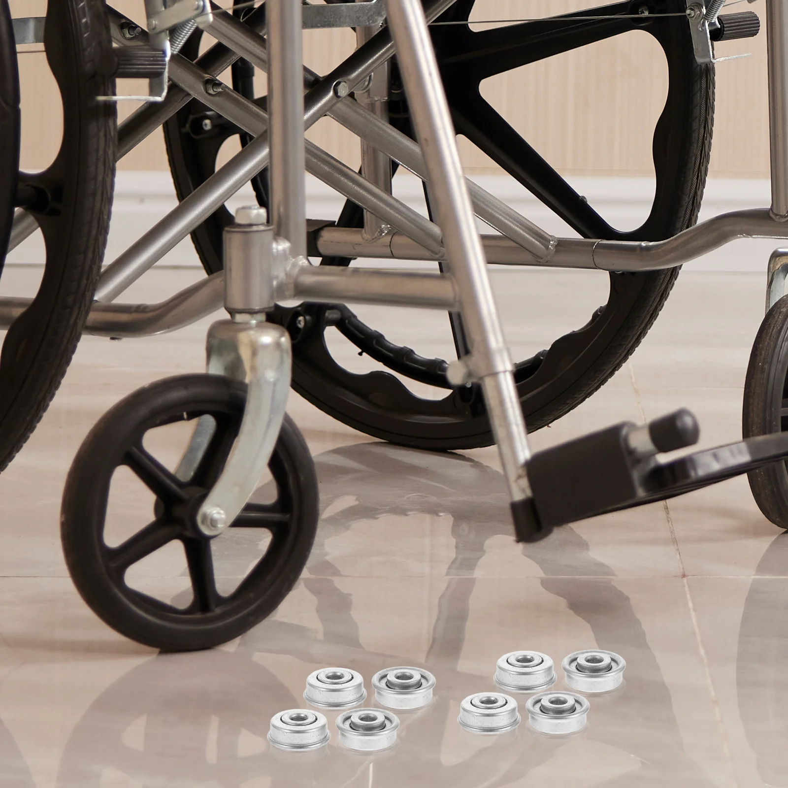 4pcs Wheelchair Bearing Steel Front Wheel Fork Stem Replacement Internal Parts For Manual Wheelchair Accessories Small Wheel
4pcs Wheelchair Bearing Steel Front Wheel Fork Stem Replacement Internal Parts For Manual Wheelchair Accessories Small Wheel