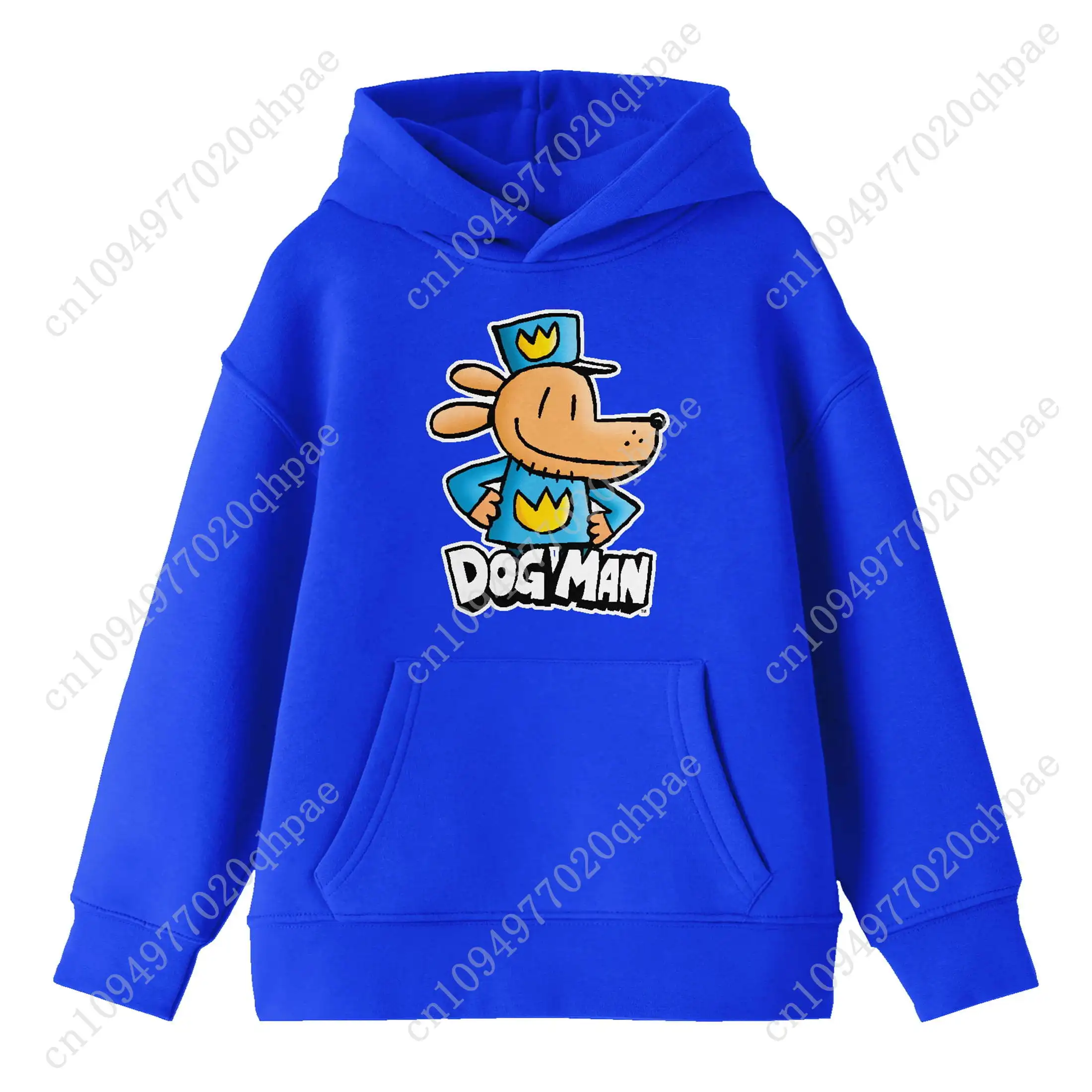 Dog Man Character Posing Youth Royal Blue Long Sleeve Hooded Sweatshirt-Large
Dog Man Character Posing Youth Royal Blue Long Sleeve Hooded Sweatshirt-Large