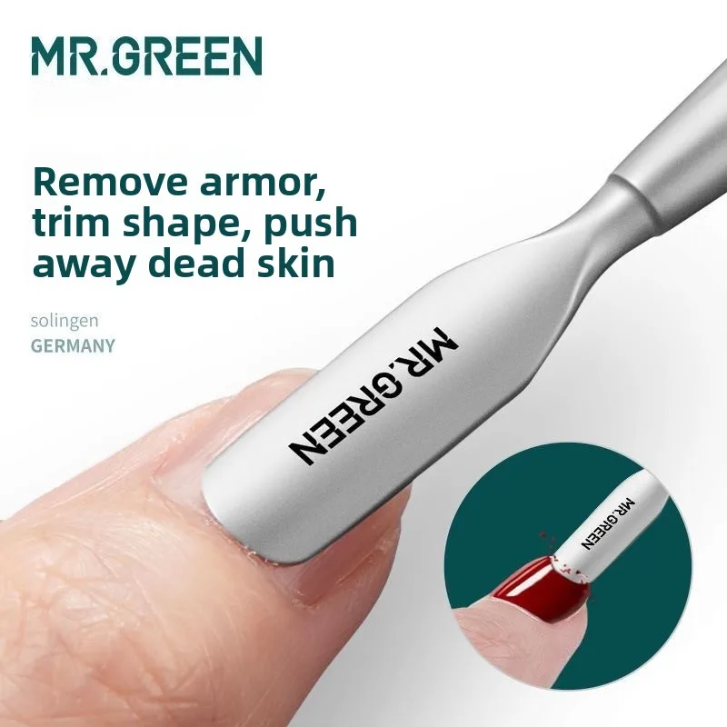 MR.GREEN Cuticle Pusher Double Ended Nail Polish Remover Manicure Pusher Tool Nail Dirt Cleaner Stainless Steel Dead Skin Pusher
MR.GREEN Cuticle Pusher Double Ended Nail Polish Remover Manicure Pusher Tool Nail Dirt Cleaner Stainless Steel Dead Skin Pusher