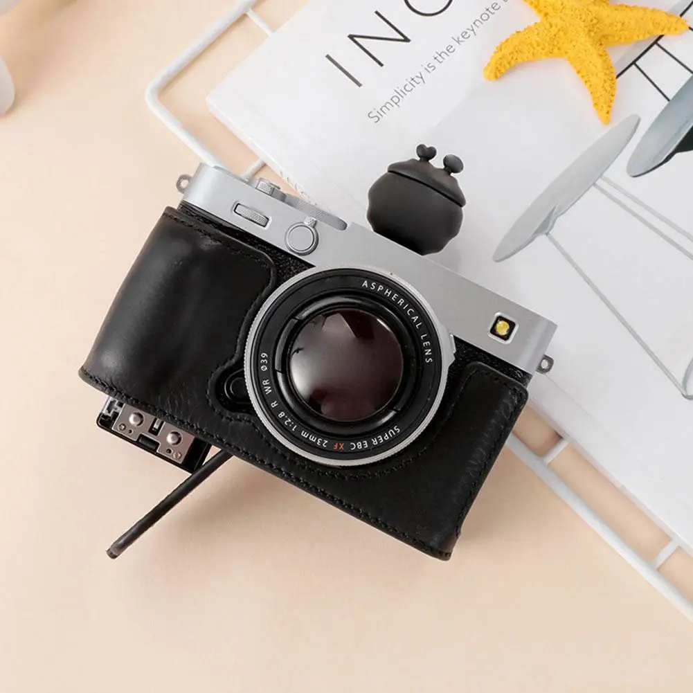  Эффективный защитный чехол, получехол, несколько цветов для Fujifilm X-E5, кожаный ремешок Cam, подходит для чехла, прочность из натуральной кожи
Эффективный защитный чехол, получехол, несколько цветов для Fujifilm X-E5, кожаный ремешок Cam, подходит для чехла, прочность из натуральной кожи