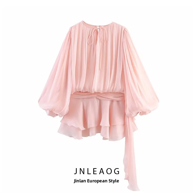 Spring New Sle Women's Faion Four-color Bubble Sve Lace Hem Pleated ort Skirt JNLEAOG Casual Loose Polyester Fiber
Spring New Sle Women's Faion Four-color Bubble Sve Lace Hem Pleated ort Skirt JNLEAOG Casual Loose Polyester Fiber