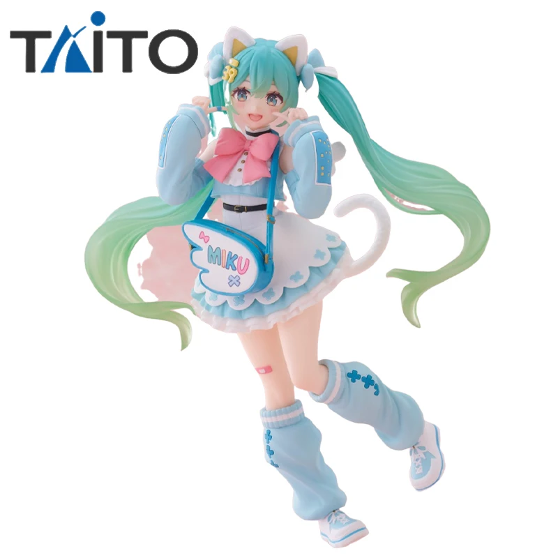 Original TAiTO Hatsune Miku Fashion Doll Creative Fashion Fancy Anime Figure PVC 18CM Collectible Model Statuette Ornament Gift
Original TAiTO Hatsune Miku Fashion Doll Creative Fashion Fancy Anime Figure PVC 18CM Collectible Model Statuette Ornament Gift