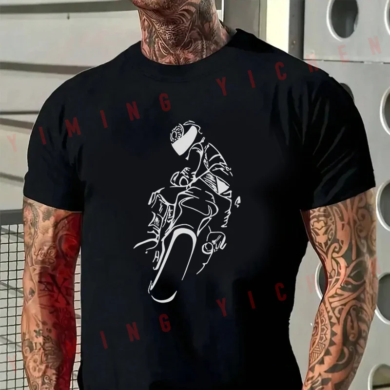 Motorcycle Rider Graphic Men T-Shirt Moto Cotton Summer O-neck Short Sleeve Fashion Hip Hop Tee
Motorcycle Rider Graphic Men T-Shirt Moto Cotton Summer O-neck Short Sleeve Fashion Hip Hop Tee