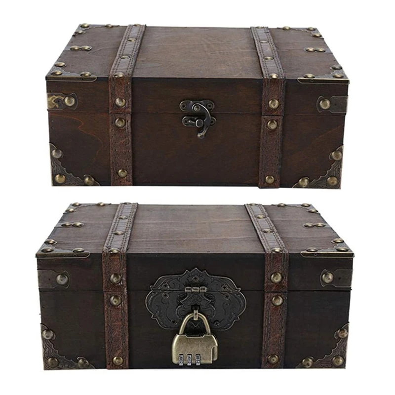 Wooden Storage Box Large Capacity Vintage Decorative Treasure Jewelry Chests Home Handcrafted Decor Case for Home Office
Wooden Storage Box Large Capacity Vintage Decorative Treasure Jewelry Chests Home Handcrafted Decor Case for Home Office