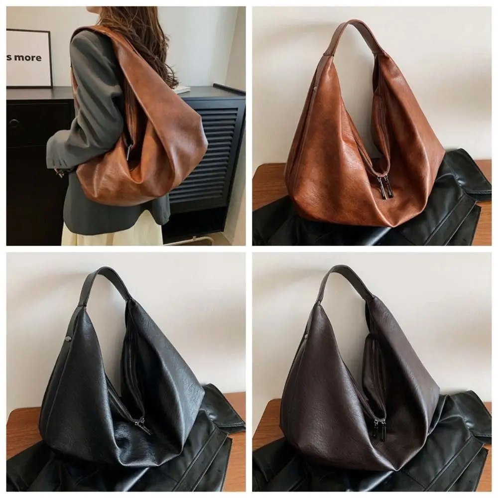 Korean Style PU Dumpling Bag Casual Soft Versatile Commuting Handbag Anti-splash Water Retro Large Capacity Underarm Bag
Korean Style PU Dumpling Bag Casual Soft Versatile Commuting Handbag Anti-splash Water Retro Large Capacity Underarm Bag