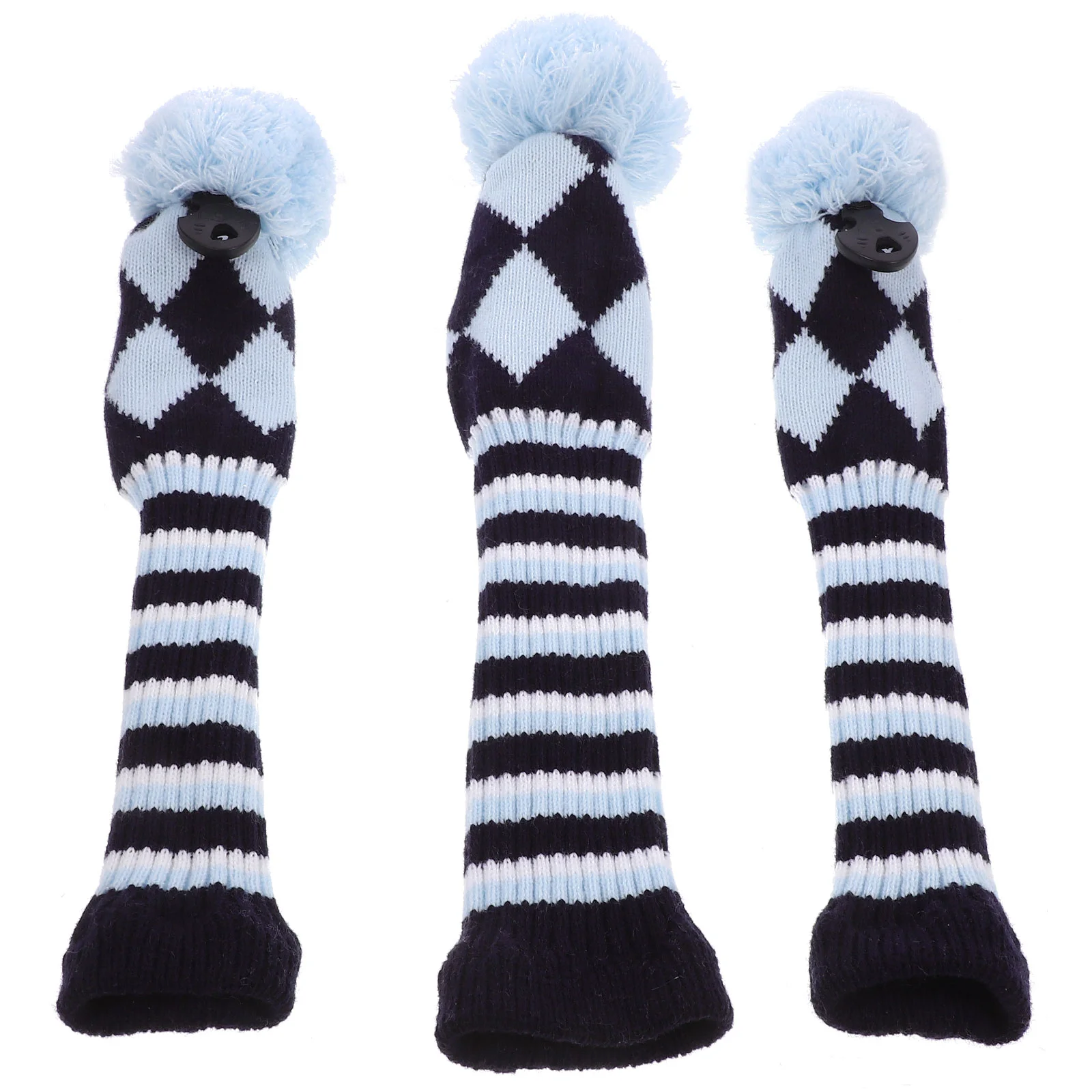3pcs/set Knitted Fabric Hybrid Club Head Covers Wooden Driver Fairway Wood Headcover (Light Blue) Wooden Driver Headcover
3pcs/set Knitted Fabric Hybrid Club Head Covers Wooden Driver Fairway Wood Headcover (Light Blue) Wooden Driver Headcover