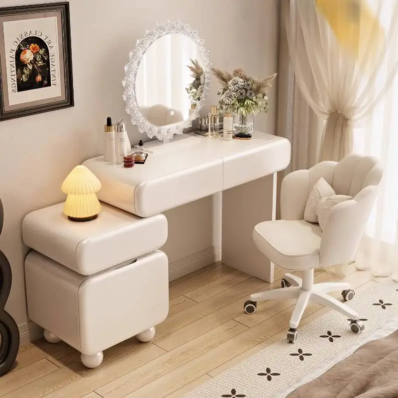 Aesthetic Storage Vanity Table Modern Full Set Space Saving Bedroom Dresser Luxury Europa Beauty Tavolo Trucco Home Furniture
Aesthetic Storage Vanity Table Modern Full Set Space Saving Bedroom Dresser Luxury Europa Beauty Tavolo Trucco Home Furniture