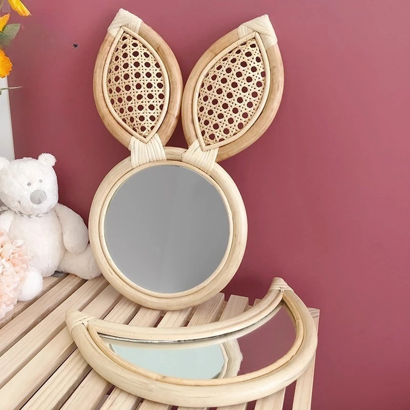 Boho Rattan Mirror, Natural Woven Vanity Makeup Organizer, Entryway Accent Decor, Unique Wall Hanging Round Mirror for Home
Boho Rattan Mirror, Natural Woven Vanity Makeup Organizer, Entryway Accent Decor, Unique Wall Hanging Round Mirror for Home
