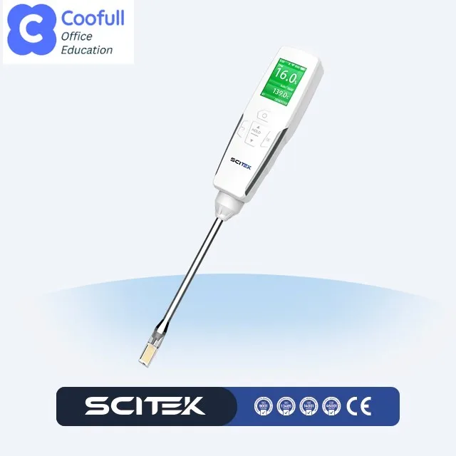 Cooking Oil Tester 0-200.0℃ 0-50%TPM Fast Measurement PTC/Capacitive Sensor Food-grade Stainless Steel Probe Material
Cooking Oil Tester 0-200.0℃ 0-50%TPM Fast Measurement PTC/Capacitive Sensor Food-grade Stainless Steel Probe Material