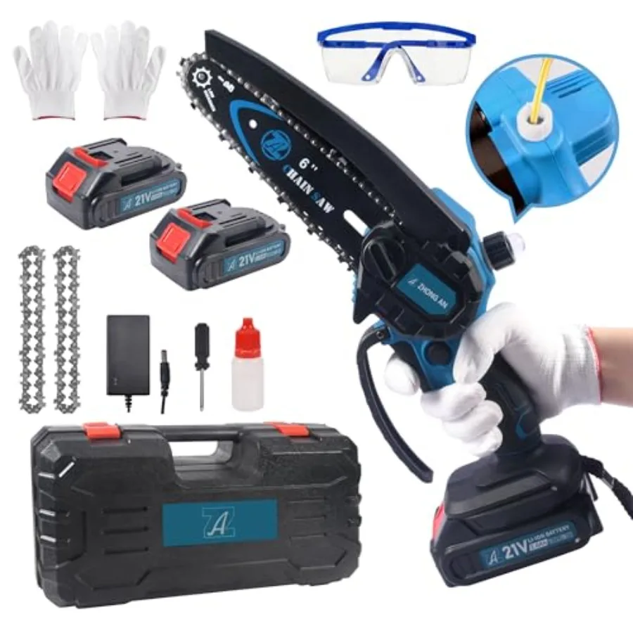 Мини-электропила 6 дюймов, беспроводная, портативная, легкая, с защитой от брызг, для резки веток и дерева
Мини-электропила 6 дюймов, беспроводная, портативная, легкая, с защитой от брызг, для резки веток и дерева