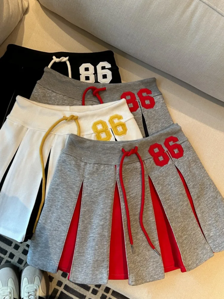 Sporty Style High Waist Pleated Skirt Women's Spring Summer New Anti-Light Drawstring A-Line Skirt Sexy Lady Skirt
Sporty Style High Waist Pleated Skirt Women's Spring Summer New Anti-Light Drawstring A-Line Skirt Sexy Lady Skirt