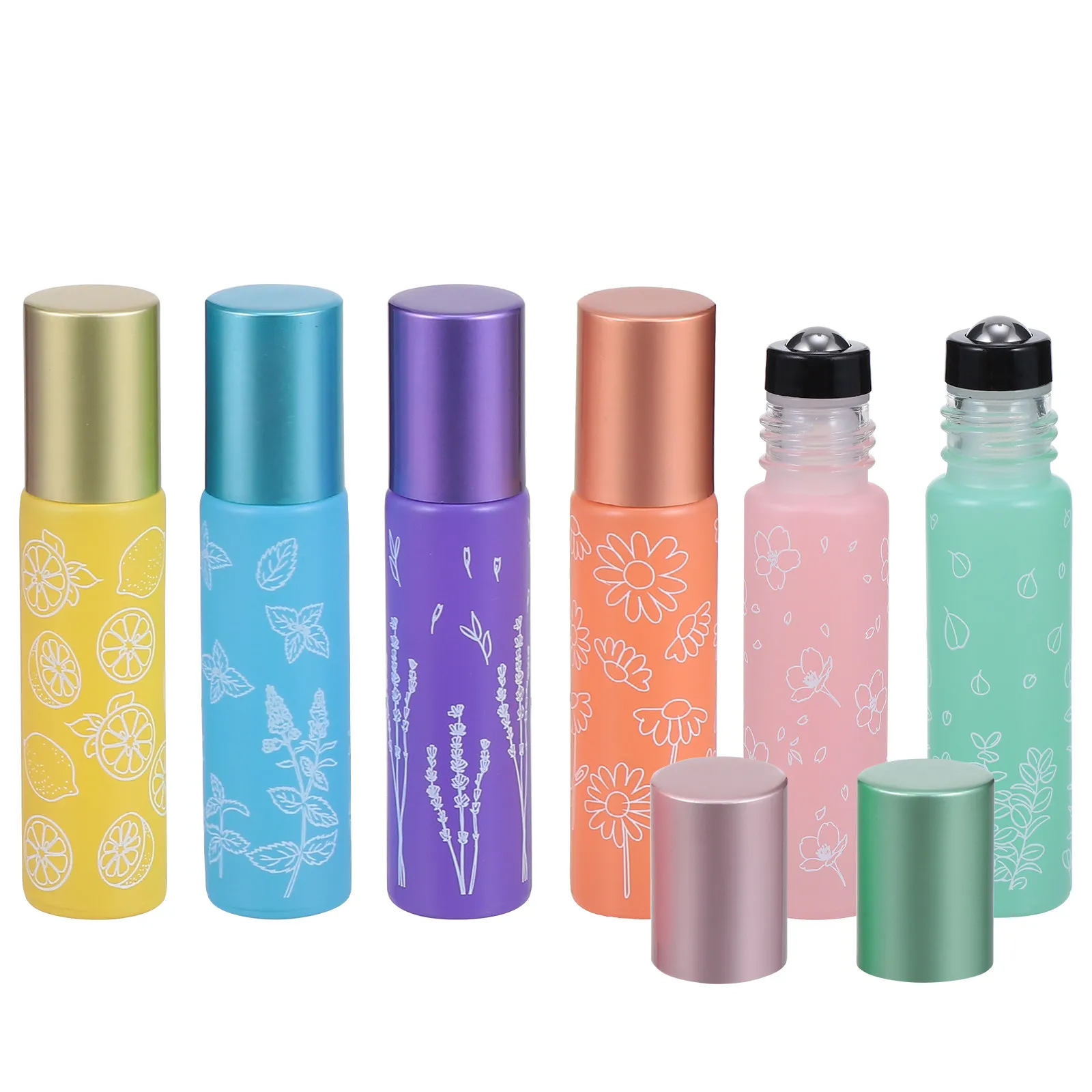 Набор из 6 стеклянных флаконов-роллеров для эфирных масел, пустые емкости для ароматерапии с роликовым аппликатором
Набор из 6 стеклянных флаконов-роллеров для эфирных масел, пустые емкости для ароматерапии с роликовым аппликатором