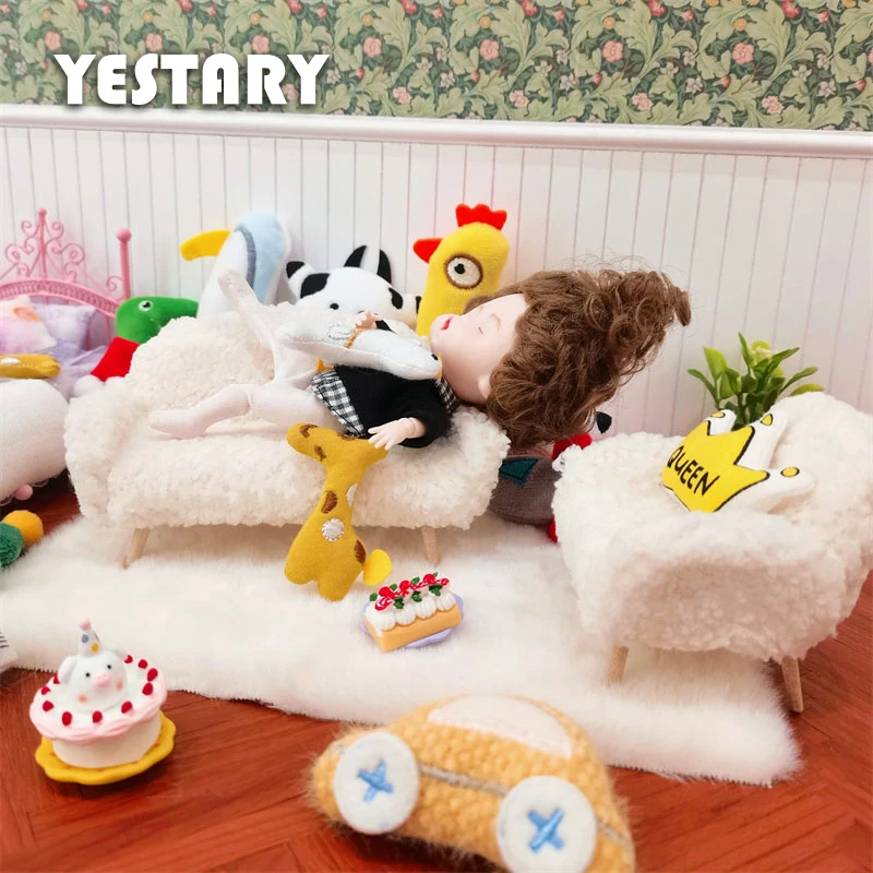 YESTARY 1:12 Miniature Furniture For Dollhouse 1/12 Plush Sofa BJD Doll House Accessories Cute Kawaii Sofa Pillow Set For Ob11
YESTARY 1:12 Miniature Furniture For Dollhouse 1/12 Plush Sofa BJD Doll House Accessories Cute Kawaii Sofa Pillow Set For Ob11