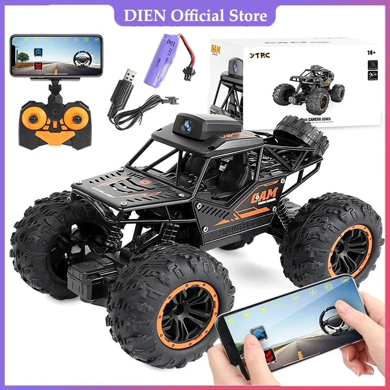 Rc Car with Camera HD WIFI FPV Machine On Remote Control Stunt 1:18 2.4G SUV Radiocontrol Climbing Toys For Kids on a Sign
Rc Car with Camera HD WIFI FPV Machine On Remote Control Stunt 1:18 2.4G SUV Radiocontrol Climbing Toys For Kids on a Sign