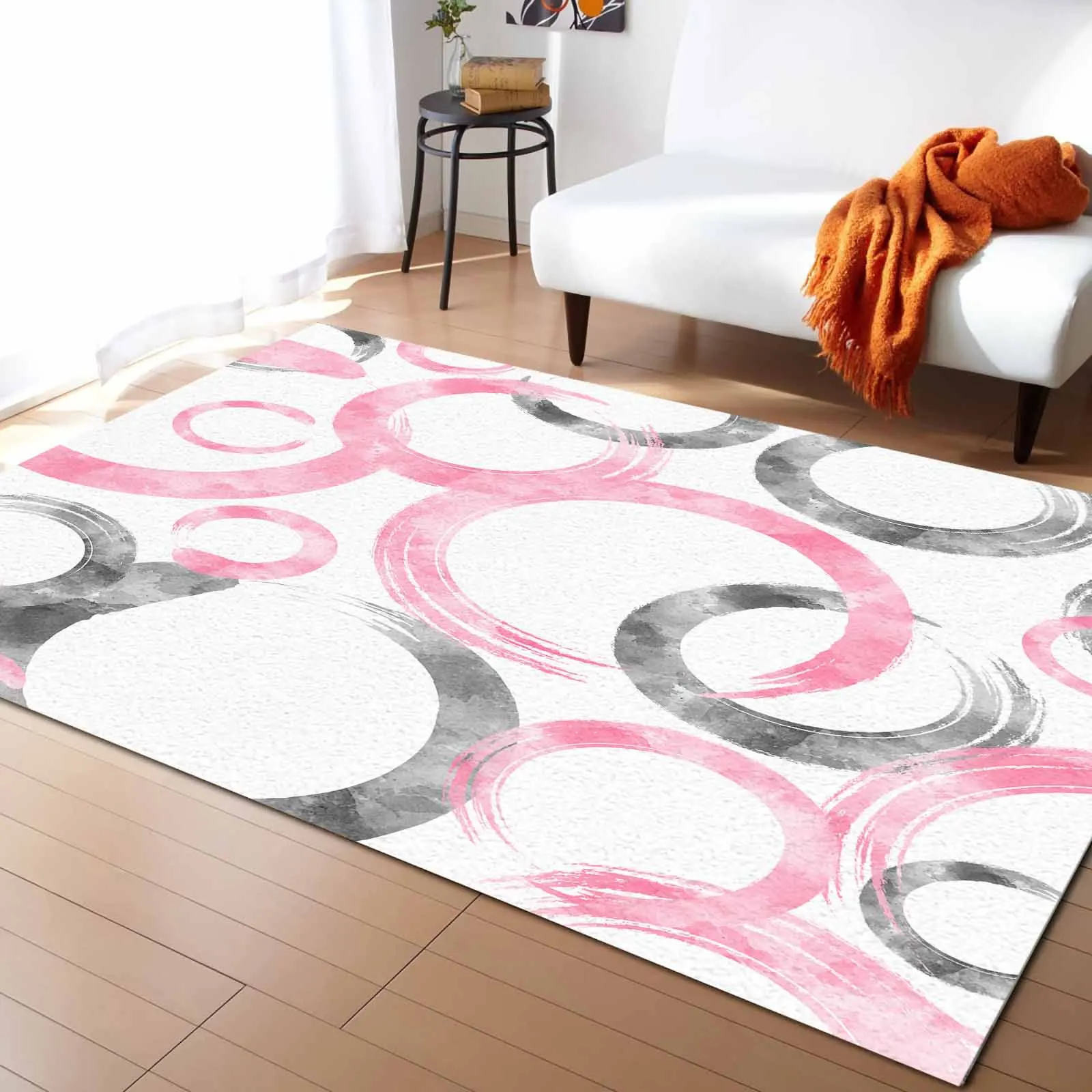 Geometric Paint Brush Circle Pink Gray Living Room Floor Mat Children's Bedroom Bedside Carpet Kitchen Door
Geometric Paint Brush Circle Pink Gray Living Room Floor Mat Children's Bedroom Bedside Carpet Kitchen Door