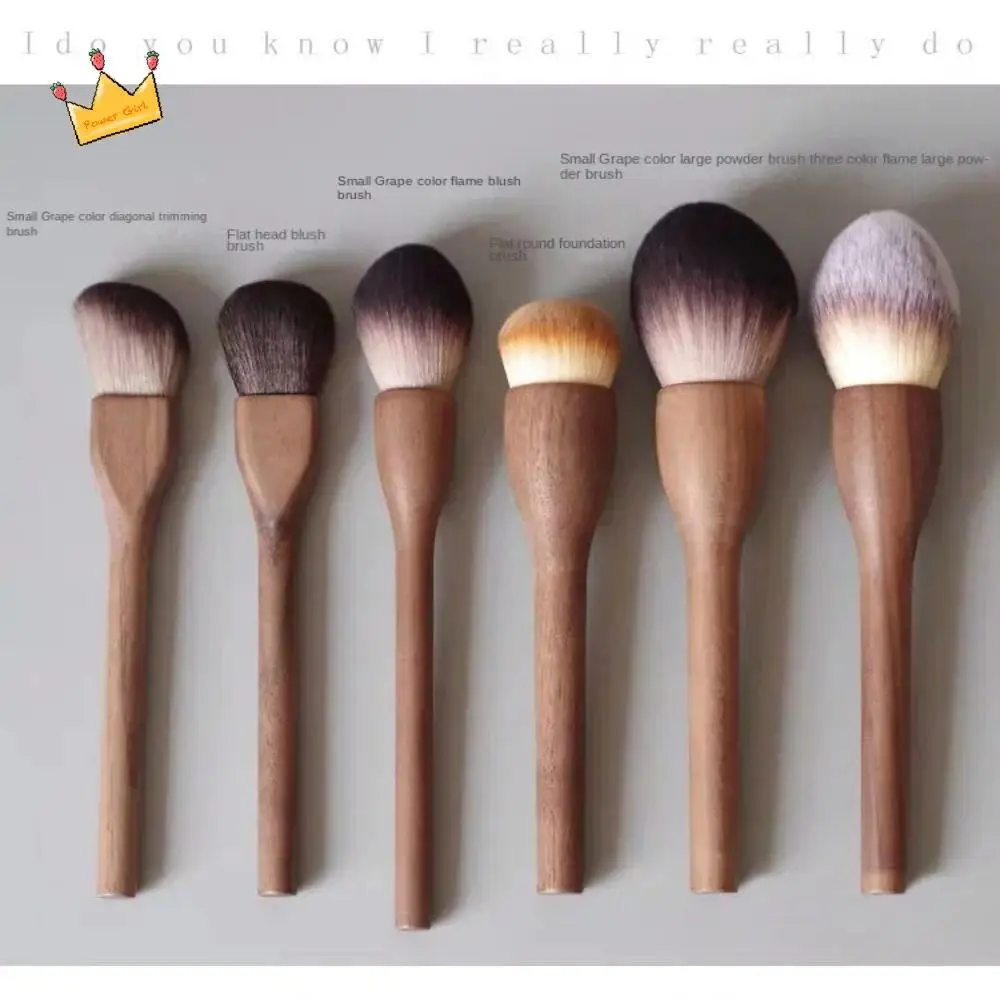 Makeup Tool Walnut Wood Makeup Brushes Retro Vintage Loose Powder Brushes Protective Mesh Sleeve Soft Cosmetic Brush Girl
Makeup Tool Walnut Wood Makeup Brushes Retro Vintage Loose Powder Brushes Protective Mesh Sleeve Soft Cosmetic Brush Girl