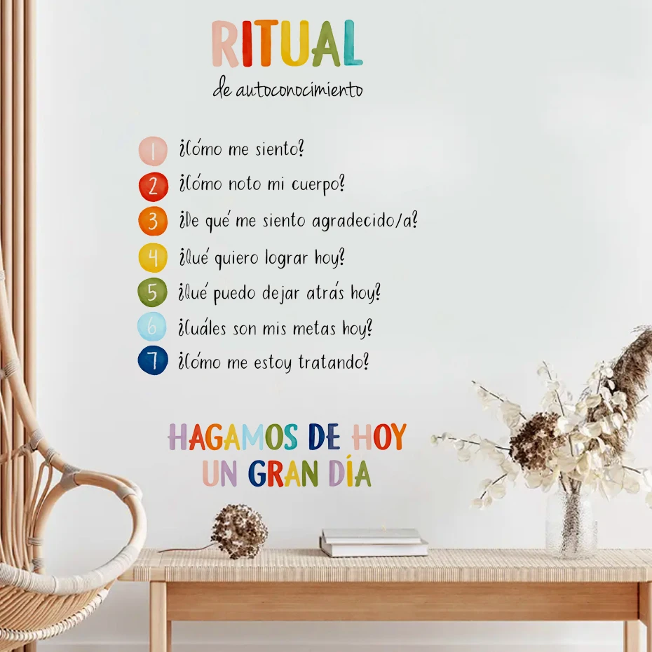 Spanish Daily Check-in Poster Watercolor Wall Sticker Art Decal Room Bedroom Living Room Office Corridor Interior Home Decor
Spanish Daily Check-in Poster Watercolor Wall Sticker Art Decal Room Bedroom Living Room Office Corridor Interior Home Decor