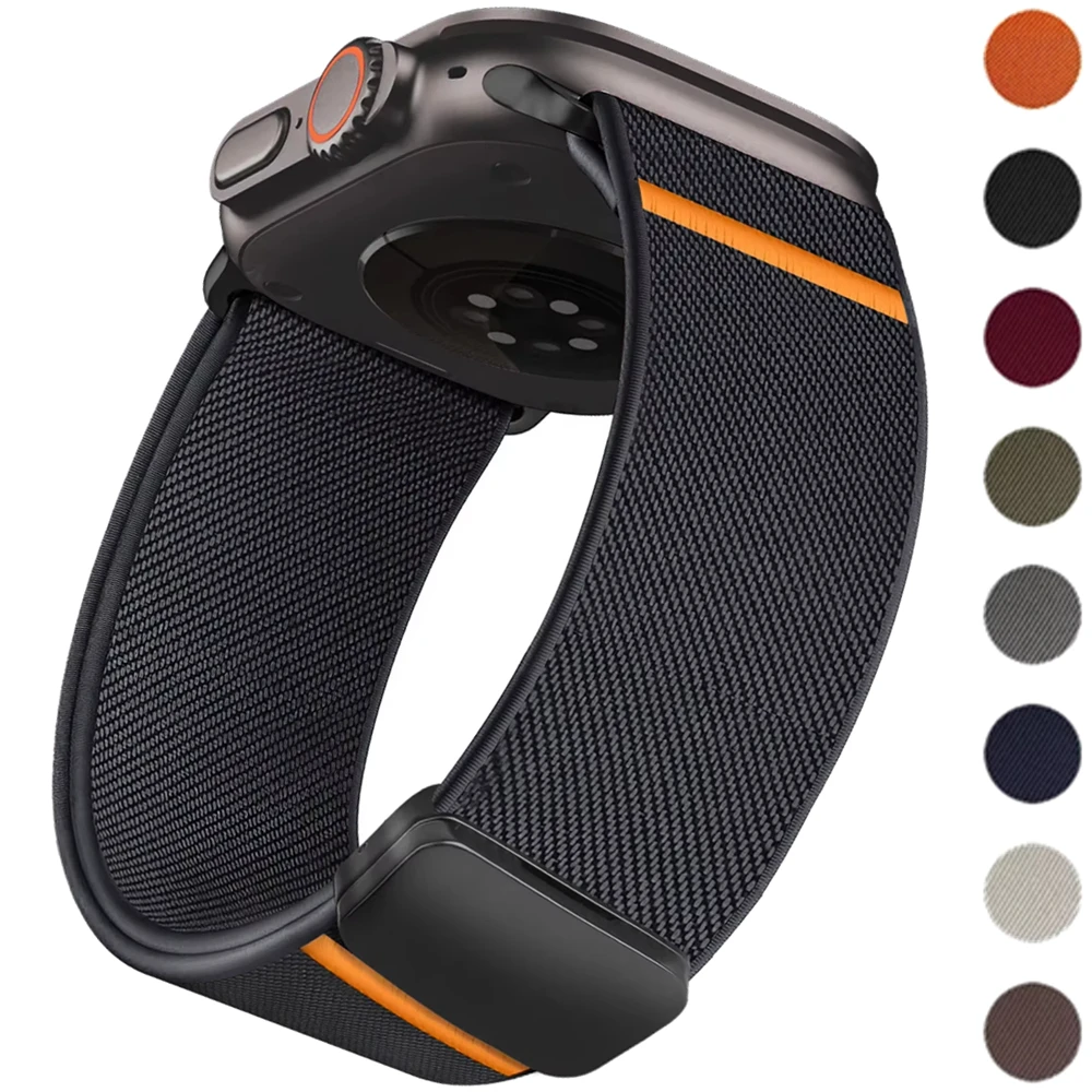 Magnetic Nylon Strap for Apple Watch Band Ultra 2 49mm 45mm 41mm Bracelet Iwatch Series 10 9 8 7 6 SE 5 4 3 38 46 42mm 44mm 40mm
Magnetic Nylon Strap for Apple Watch Band Ultra 2 49mm 45mm 41mm Bracelet Iwatch Series 10 9 8 7 6 SE 5 4 3 38 46 42mm 44mm 40mm
