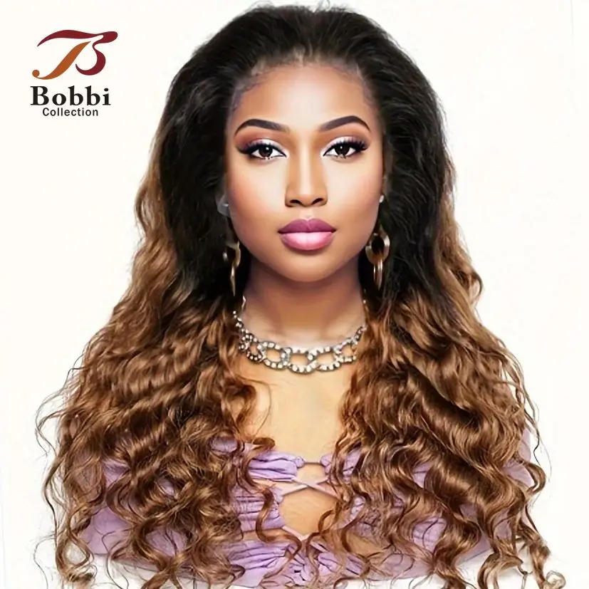 Human Hair Wig 250% Density Lace Front Wig T1B/30 Ombre Ginger Brown Loose Deep Pre-Plucked Transparent Lace Closure Wig BOBBI
Human Hair Wig 250% Density Lace Front Wig T1B/30 Ombre Ginger Brown Loose Deep Pre-Plucked Transparent Lace Closure Wig BOBBI