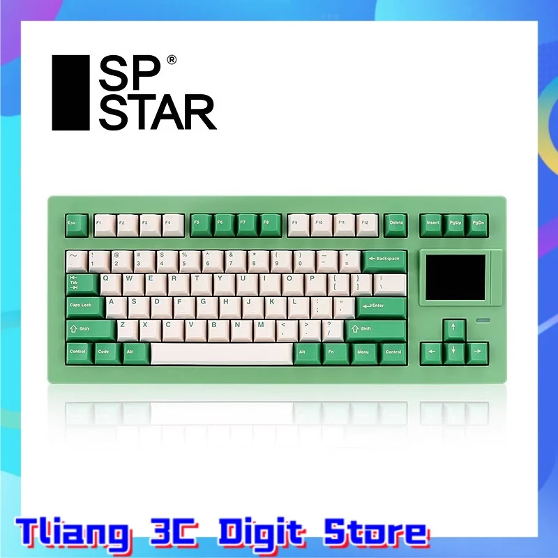 Sp-Star D82 Pro Gaming Mechanical Keyboard Full Key Hot Plug Tri-Mode Connection Personality Display Screen Support Gif Image
Sp-Star D82 Pro Gaming Mechanical Keyboard Full Key Hot Plug Tri-Mode Connection Personality Display Screen Support Gif Image