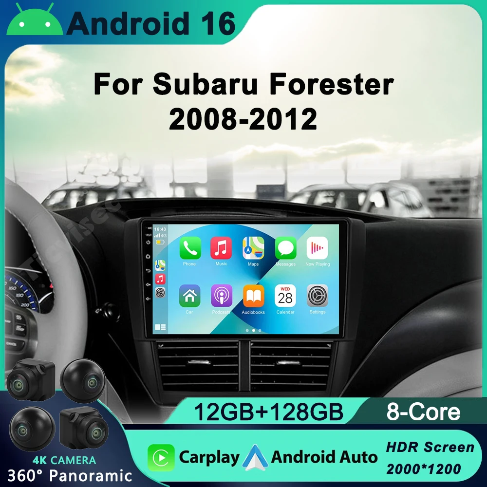Android 16 Car Radio For Subaru Forester 3 SH 2007-2013 For Impreza GH GE 2 Din Multimedia Player 2 din Carplay Head Unit
Android 16 Car Radio For Subaru Forester 3 SH 2007-2013 For Impreza GH GE 2 Din Multimedia Player 2 din Carplay Head Unit