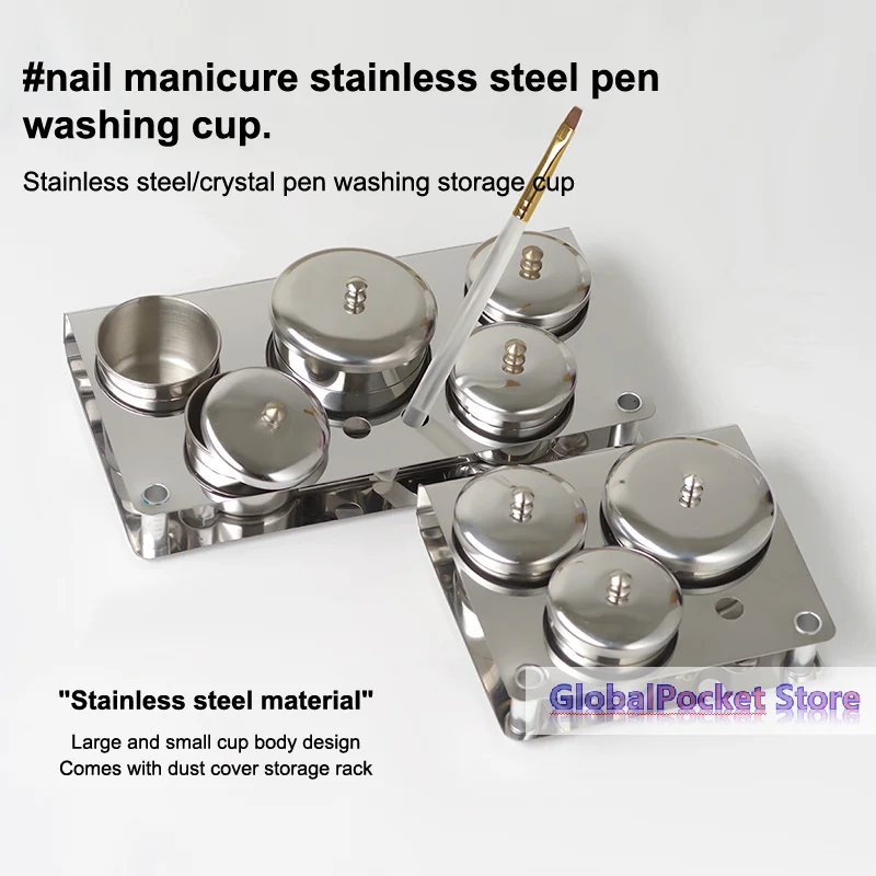 3/5pcs Stainless Dappen Dish Cups Set Salon Manicure Acrylic Powder Liquid Container Organizer Tray Dappen Dish Nail Art Tools
3/5pcs Stainless Dappen Dish Cups Set Salon Manicure Acrylic Powder Liquid Container Organizer Tray Dappen Dish Nail Art Tools