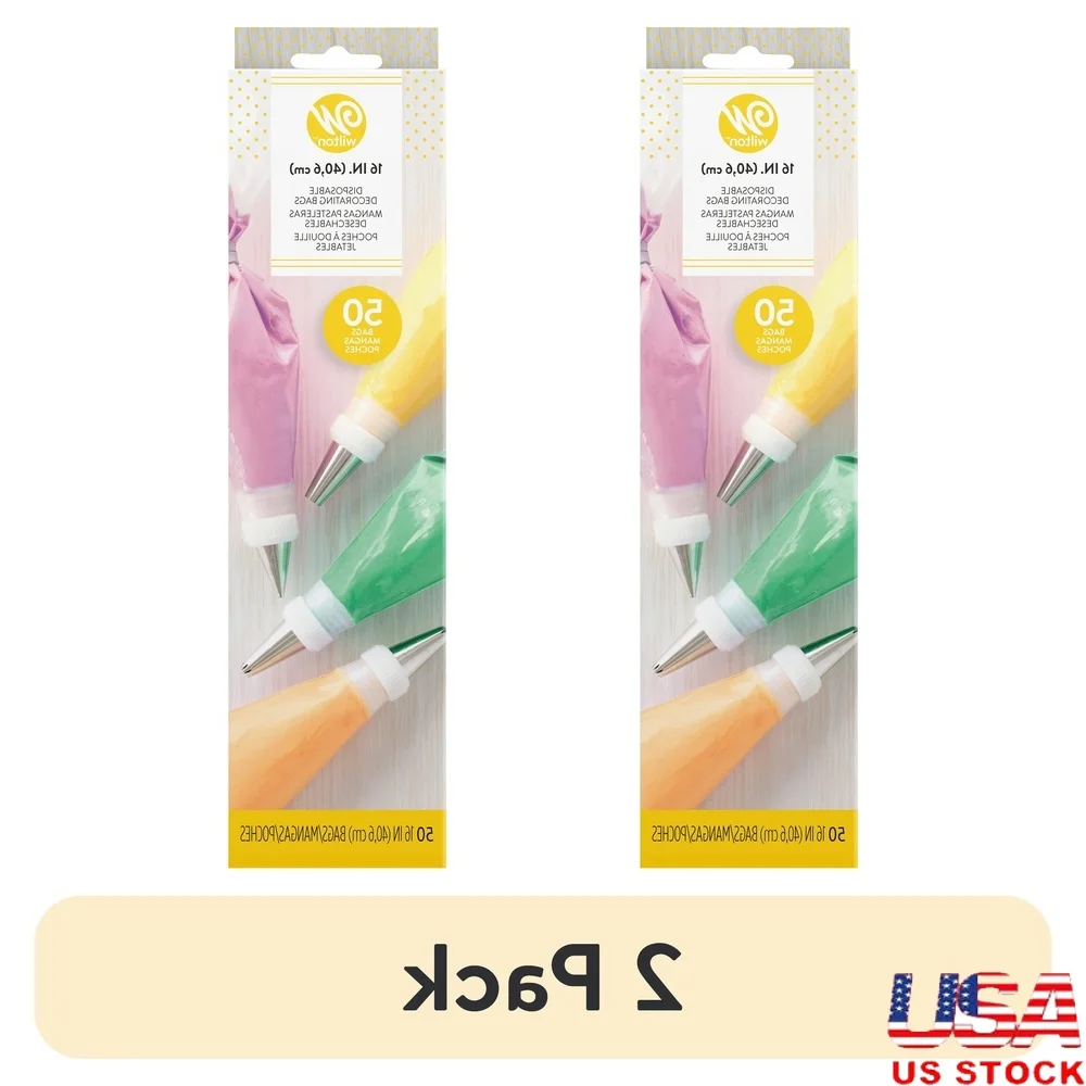 50 Count Disposable Cake Decorating Bags 16 Inch Pastry Bags Creative Baking Party Supplies Ideal Icing Filling Decorating
50 Count Disposable Cake Decorating Bags 16 Inch Pastry Bags Creative Baking Party Supplies Ideal Icing Filling Decorating
