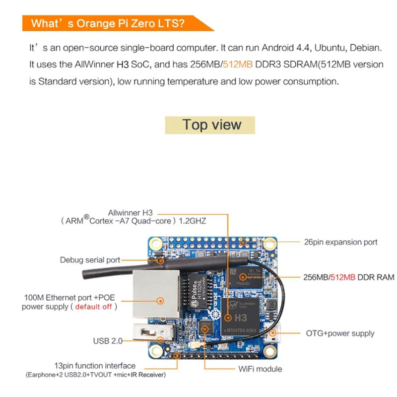 Твердый 10X для Orange Pi Zero LTS 512 МБ H3, четырехъядерная макетная плата, одноплатный компьютер с открытым исходным кодом, русском Android 4,4, Ubuntu
Твердый 10X для Orange Pi Zero LTS 512 МБ H3, четырехъядерная макетная плата, одноплатный компьютер с открытым исходным кодом, русском Android 4,4, Ubuntu