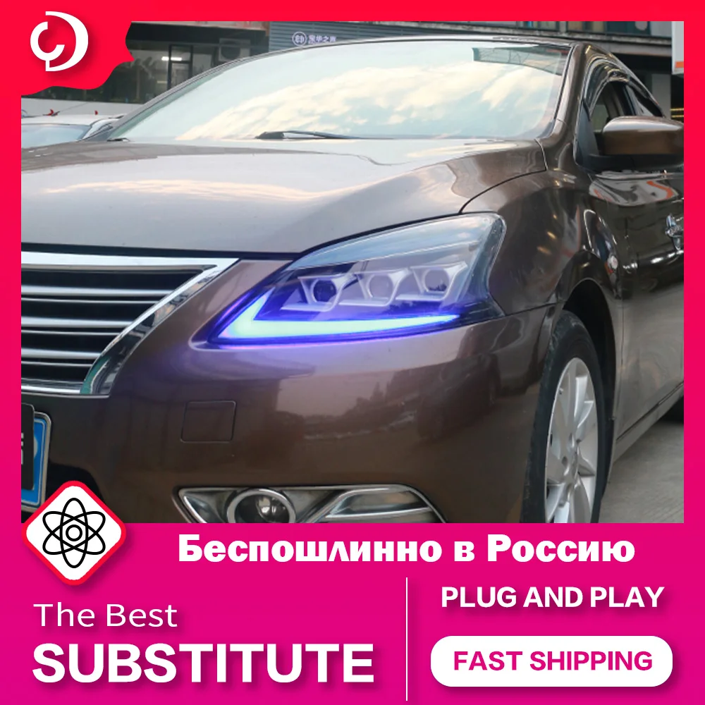 Headlights for Nissan Sylphy Sentra 2012-2015 LED DRL Head Lamp Running Turn Signal Led Angel Eye Projector Lens Replacement
Headlights for Nissan Sylphy Sentra 2012-2015 LED DRL Head Lamp Running Turn Signal Led Angel Eye Projector Lens Replacement