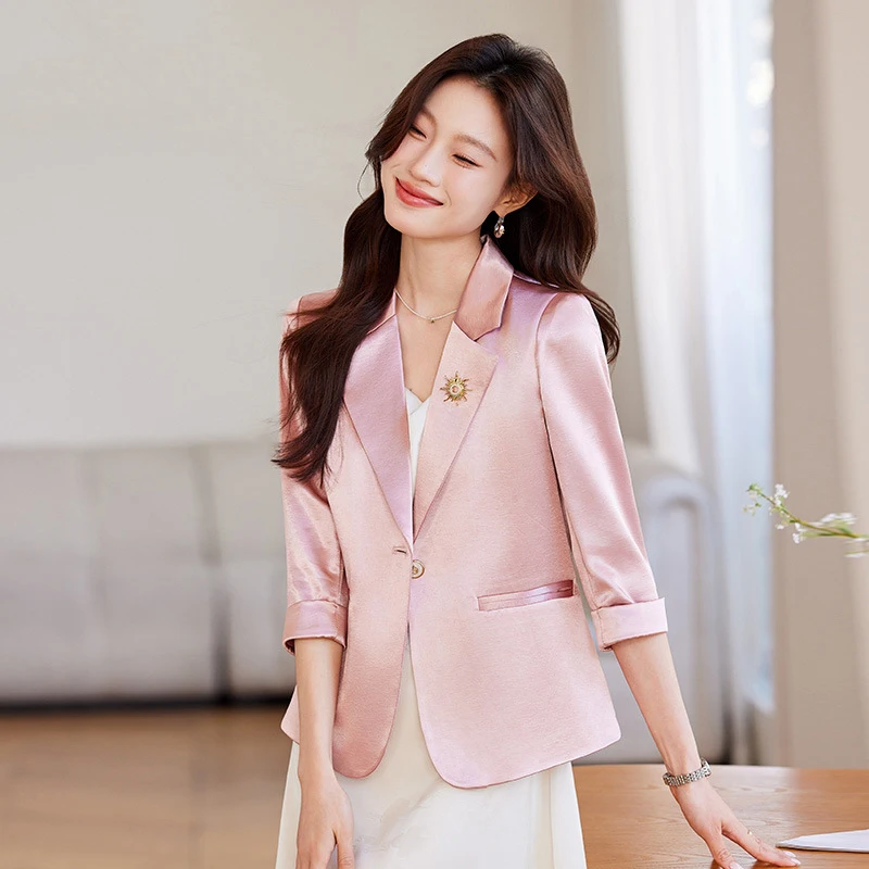 2025 New Women's Short sleeved Professional Small Suit Formal Women's Work Clothes Elegant Temperament Simple Style Dress Set
2025 New Women's Short sleeved Professional Small Suit Formal Women's Work Clothes Elegant Temperament Simple Style Dress Set