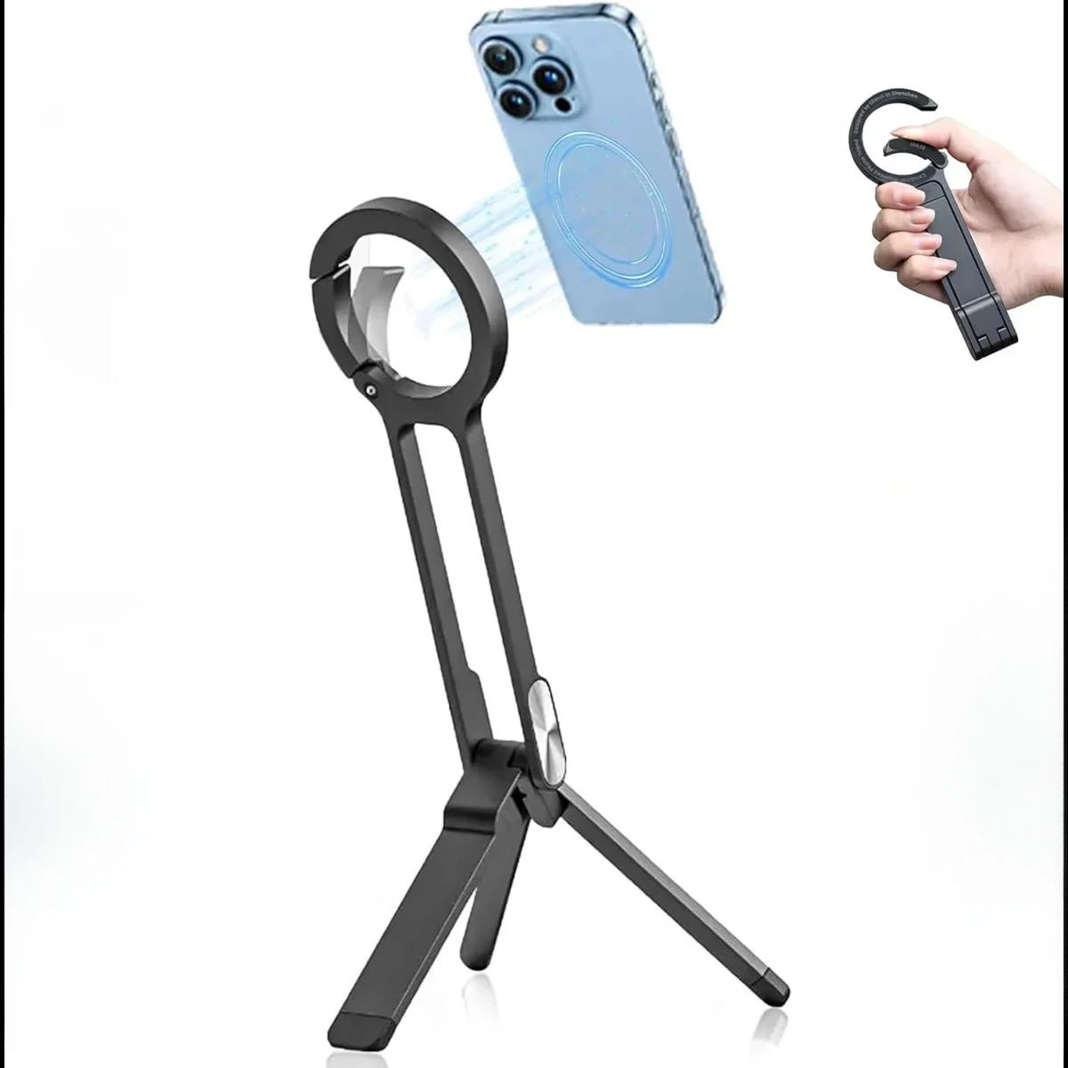 2026 3in1 Magnetic Tripod Stand – 360° Adjustable Ultra-Light ABS Mini Tripod with Snap Buckle, Foldable Pocket Cell Phone Mount
2026 3in1 Magnetic Tripod Stand – 360° Adjustable Ultra-Light ABS Mini Tripod with Snap Buckle, Foldable Pocket Cell Phone Mount
