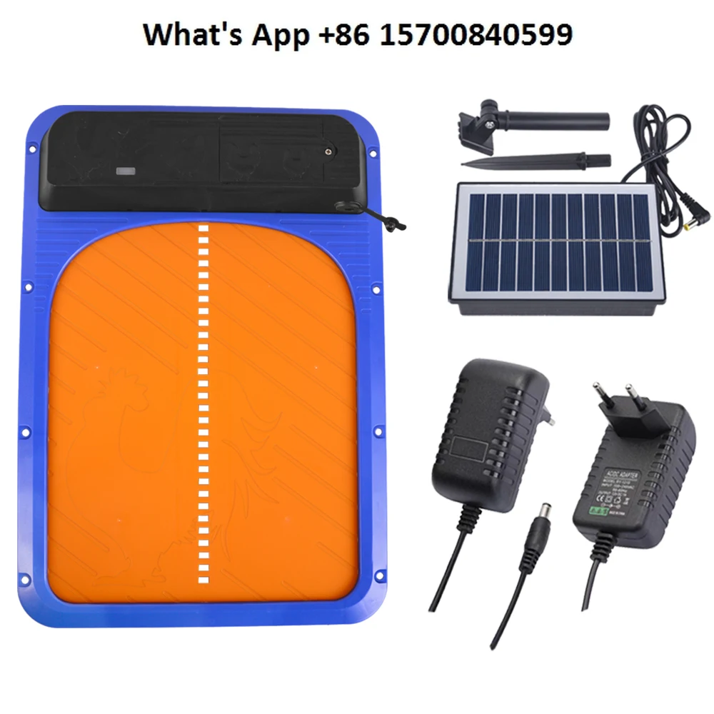 Solar light sensing automatic induction opening and closing chicken nest door pet smart plastic door
Solar light sensing automatic induction opening and closing chicken nest door pet smart plastic door