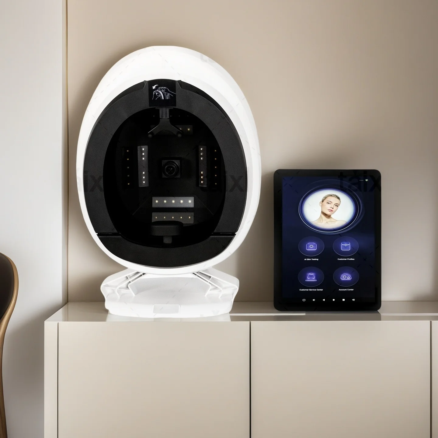 Q1 3D AI Facial Skin Analyzer Detection Skin Problem Diagnosis 8 Spectrum Professional Analysis Beauty Salon Equipment
Q1 3D AI Facial Skin Analyzer Detection Skin Problem Diagnosis 8 Spectrum Professional Analysis Beauty Salon Equipment