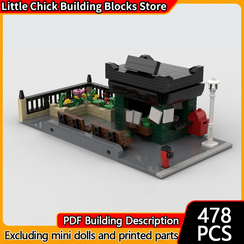 City Street View Model MOC Building Bricks Park With Newsstand Modular Technology Children Holiday Gifts Assemble Toys Suit
City Street View Model MOC Building Bricks Park With Newsstand Modular Technology Children Holiday Gifts Assemble Toys Suit