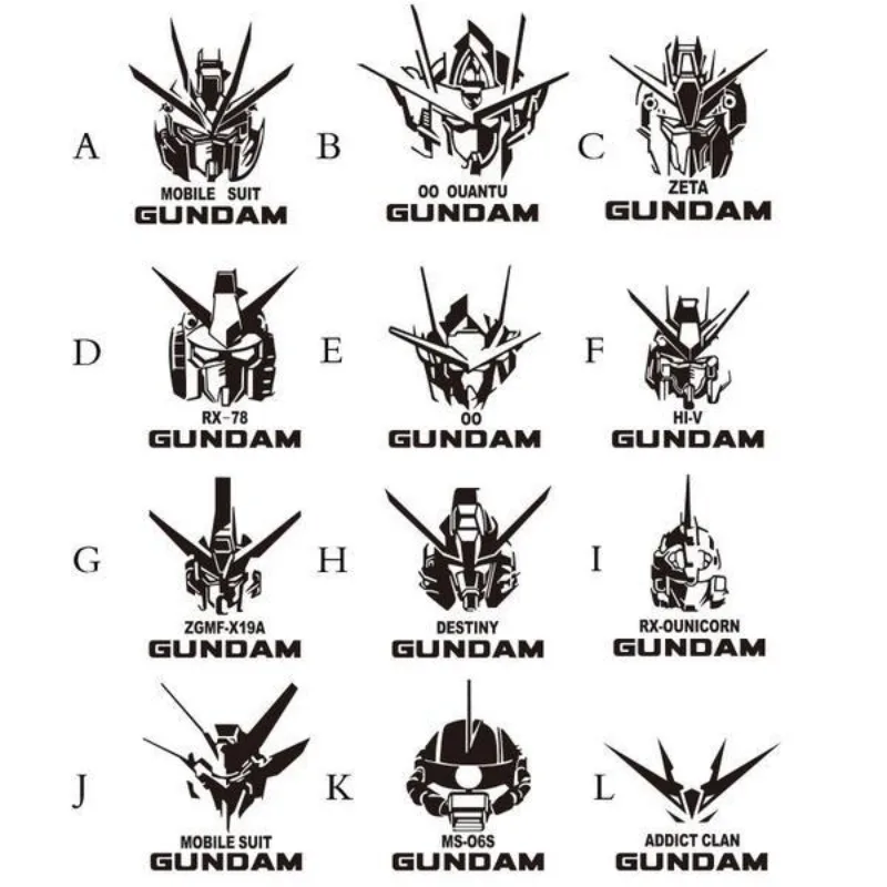 Gundam Motorcycle Sticker Cartoon Personality Anime Body Sticker Fashionable Decoration Black and Reflective White Multi Style
Gundam Motorcycle Sticker Cartoon Personality Anime Body Sticker Fashionable Decoration Black and Reflective White Multi Style
