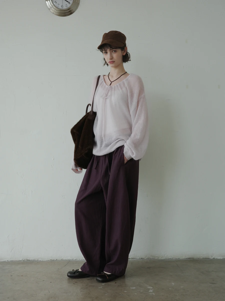 DKZ Camere Knitted Long Sve Women's Top Thin Loose Sle Dstring Soft Korean Version Commute Sle Autumn New Arrival
DKZ Camere Knitted Long Sve Women's Top Thin Loose Sle Dstring Soft Korean Version Commute Sle Autumn New Arrival